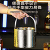 Shi Jin German quality ice bucket ice bar KTV304 stainless steel double layer with lid insulated ice bucket champagne ice cube Tuhao Gold 304 stainless steel double layer 1.6L