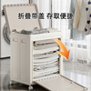 JEKO&JEKO juneng storage box foldable clamshell wheeled storage box large capacity 58*40*67.5 cm