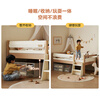 Quanyou Home Furnishing Log style children's high fence half-height bed under the apartment type boy and girl single bed second bedroom student bed