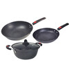 Dragon flavor pot non-stick pot gift box set wok frying pan soup pot pot set medical rice stone three-piece set