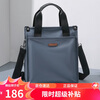 Golf (GOLF) business briefcase men's handbag multi-compartment vertical shoulder crossbody bag ipad bag casual men's bag gray blue