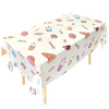 Modou Shenghuo ins cute and sweet style disposable tablecloth kindergarten rectangular table cloth printed plastic waterproof square tablecloth 1.8X1.8 meters purple tulip 10 pieces price