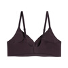 Aimu No Support Hidden Hole Cup Wireless Comfortable Breathable Hidden Hole Bra and Panties Set
