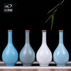 Zhongrun porcelain one pound wine bottle ceramic ornaments antique high-end creative wine bottle household sealed wine jar sake bottle jar empty bottle matt white