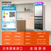 Hitachi (HITACHI) 401L zero-embedded French multi-door refrigerator for home use, vacuum preservation, automatic ice making, rapid freezing and refrigeration, intelligent power saving R-XG420KC crystal mirror