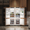 Haier's blockbuster new product fully embedded refrigerator hidden built-in cross-fold ultra-thin double door inlaid cabinet custom refrigerator ultra-thin 256 single fully embedded double door new product combination double door