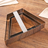 Yusenyi Trapezoidal Wonton Pressing Mold 304 Stainless Steel Special Cutting Tool for Guizhou Triangle Wonton Skin Trapezoidal Large, Medium and Small 3-piece Set (304 Stainless Steel)