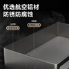 Huili's customized pull-basket kitchen cabinet space aluminum alloy double-layer drawer-type dish rack dish basket cupboard kitchen cabinet bowl basket gun gray 650 cabinet-double layer thickening and reinforcement-adjustable multi-layer drawer type