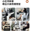Zuodu Dressing Table Bedroom Home Dressing Table Simple 2025 New Drawer Cabinet Integrated Small Apartment Light Luxurious Dressing Table Classic Style Five Drawers Gray + LED Mirror Affordable Self-installation
