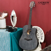 ANDREW folk guitar veneer beginner's single-board guitar beginner's entry-level acoustic guitar instrument 41-inch Qingya White Deer + gift bag for beginners