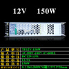 Tuofu 220 to 12v24v100w 400 transformer card cloth light box long ultra-thin LED light box switching power supply 12v150w12.5A size 235*53*22