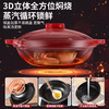 Clay pot, household stew pot, ceramic clay pot rice, gas stove, special dry-fired commercial soup, high temperature resistant small clay pot with lid (extra thick to prevent cracking), suitable for 5-6 people 3.3L
