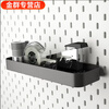 Vinoa universal hole board accessories punch-free shelf tray black hanging basket hook clip hanging rack storage box metal small hook