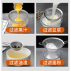 Baijie stainless steel colander fine mesh bean berry juice milk filter sieve super leaky mesh spoon foaming spoon with hook