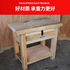 Heavy wooden workbench, fitter's workbench, mold operating table, iron fitter's bench, custom pork table, one-draw ordinary nailing model 85*52*78