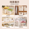 Desktop storage box cosmetics sundries snacks toy storage basket rectangular storage basket storage box storage box cream white three pack