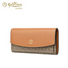 GOLDLION G+ Goldlion Wallet Women's Long Clutch 2025 New Women's Multifunctional Retro Niche Design Coin Purse Trendy Yellow