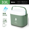 Oubaosen car insulated box cooler outdoor camping commercial cooler ice cube storage bucket portable refrigerator handle 33L-Forest Green Cooling Improvement 50 1