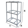 Air-conditioning outdoor unit floor-standing bracket saves space, floor-standing double-layer stacked shock-absorbing, shock-proof and noise-reducing air-conditioning outdoor unit rack (3 layers) length 80cm wide 40cm high 150cm suitable for 1-1.5 horses