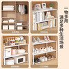 Kunfeng wardrobe storage layered artifact cabinet without punching partition tabletop retractable storage rack student dormitory cabinet shelf white single layer medium 27-38cm retractable