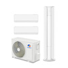 Gree (GREE) central air conditioner household one-to-two to three-to-four, hanging/cabinet/duct unit multi-connected full DC frequency conversion first-level energy-efficiency central air-conditioning, multiple indoor units optional, 5 HP, first-level energy efficiency, one-to-three (hook+cabinet)