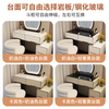 Shengxi Dressing Table Bedside Table Storage Storage Small Apartment Dressing Table One Modern Extremely Simple Light Luxurious Bedroom Dressing Table White 60cm Table Cabinet + Baby Chair + Rock Slab
