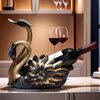 Aoyanlai red wine rack ornaments high-end wine rack ornaments swan living room dining table wine holder light luxury atmosphere sideboard wine K set 5-piece set
