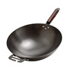 Ji Tiechui Zhangqiu wok iron wok wok is not easy to stick to the pan hand-forged uncoated wrought iron gas stove open pot 32cm