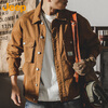 JEEP Jeep Jacket Men's Jacket Autumn and Winter Casual Workwear Loose Lapel Cotton Clothes Men's Yellow XL