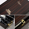 Chuanbao piano paint red wine gift box double packaging box high-end single and double bottles of red wine wooden box 2-pack wine box khaki double box with wine utensils