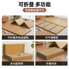 Visibility Japanese-style tatami mat foldable mattress cover coconut palm floor mat lunch break floor sleeping mat bay window mat Huachen Yuexi Thick about 5cm Thickened 3E coconut palm 135*200cm deep mountain old vine soft and wear-resistant 40% off