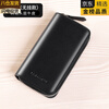 KGEG Japan imported famous brand key bag men's genuine leather first layer cowhide waist hanging large capacity multi-functional car storage lock Napa black-no waist hanging
