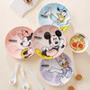 Disney 8-inch deep plate, cute cartoon ceramic underglaze color, high temperature resistant and high-temperature, good-looking dish for children and girls Leyou 8-inch plate-Donald Duck No specifications