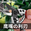 Green Forest Japanese SK5 steel fruit tree gardening pruning shears, special scissors for cutting branches, flower shears, floral branch scissors, professional style SK5 steel + waist box_maintenance oil_elastic