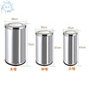 Cigarette butt trash can stainless steel hotel trash can lobby hotel corridor square round vertical ashtray shopping mall elevator entrance peel box against the wall painted side opening (with inner bucket)