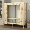 Shenglaite simple wardrobe rental bedroom assembly steel pipe steel frame reinforced thickened home solid color cloth wardrobe