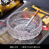 Youjia Liangpin glass ashtray high-end light luxury creative ins high-looking transparent ashtray hotel supplies large size