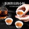 Shouli High Temperature Resistant Disposable Kung Fu Tea Cup with Storage Cup Holder for Home Office Hospitality Rice Husk Tea Cup with Cup Holder Rice Hull Tea Cup 2 packs (100 pieces) 1 piece No specification