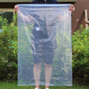 St. Xian pregnant women discharged from the hospital windproof plastic bag extra large maternal external wear bag full body confinement artifact thickened transparent PE flat mouth medium thick 8 silk 1 piece 200*100*200cm