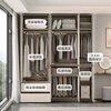Lin's Home Furnishing 2025 New Segmented Wardrobe Home Bedroom Finished Storage Wardrobe ENF Grade Board TY2D
