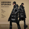 Gao Fan and Lu Yuxiao's same style black gold goose down jacket Pioneer 5.0 six grid men's and women's same style mid-length puff down jacket black M