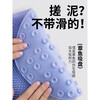 He Jiagong's Back Rubbing Artifact Back Lazy Back Rubbing Pad Bathing Back Brush Strong Don't Ask Someone to Stick to the Wall for Bathing and Bathing Silicone High and Low Functional Pillars - Sky Blue (Suction Cup Anti-