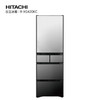 Hitachi (HITACHI) 401L zero-embedded French multi-door refrigerator for home use, vacuum preservation, automatic ice making, rapid freezing and refrigeration, intelligent power saving R-XG420KC crystal mirror