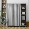 Cabinet curtains, household shoe cabinets, bookcases, sundries, ugly curtains, cupboard dust-proof gauze door curtains, punch-free slide rail type, Venetian gauze - starry sky gray - track curtain, curtain width 0.8m*height 1.5m single opening, tile type