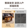 Ruifan solid wood movable coffee table living room sofa side table small apartment side cabinet folding dining table multi-function cart
