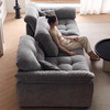 Huizhou Yunduo Sofa 2025 New Model Movable Straight Backrest Extra Deep Sitting Width High Backrest Chenille Fabric Sofa 3.0 Meter Straight Row Adjustable Backrest Bag Imported Thickened Chenille Down + Sponge Cushion