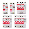 DZ47sLES small type C leakage protection circuit breaker 3P/3P+N/4P upper incoming line 10A 2P