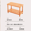 Ruoju coffee table shelf imported rubber wood small solid wood living room bedside cabinet 0.6m*0.4m BJ-02
