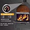MDNG German imported quality outdoor pizza oven charcoal firewood dual-purpose barbecue oven household commercial bread kiln charcoal pizza oven (rain cover + anti-scalding gloves) (can burn firewood)