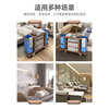 Quan Shaojing 2026 New Thick Linen Cart Hotel Room Cleaning Car Tool Cart Hotel Special Hygiene Cleaning Car Work Unilateral Silent Small Wheel Brown Thickened PP Material_